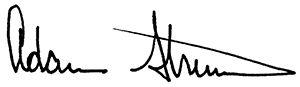Adam Handtekening