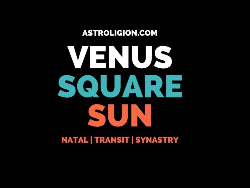 Venus-Quadrat-Sonnenaspekt