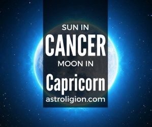 cáncer sol capricornio luna