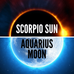 Escorpio Sol Acuario Luna