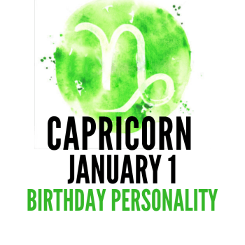1 januari Zodiac födelsedag personlighet