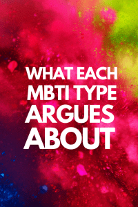 Sobre qué argumenta cada tipo de MBTI