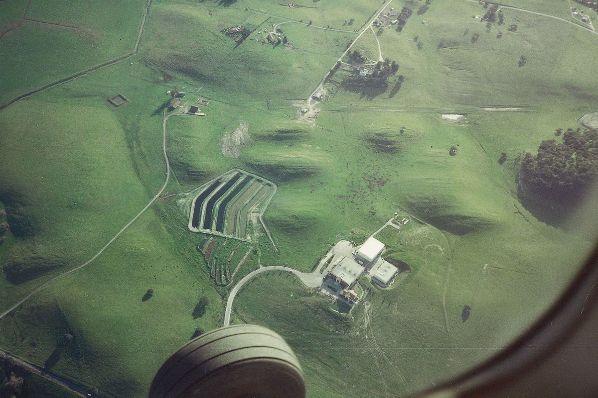 Αεροφωτογραφία πριν από το άνοιγμα του 1978