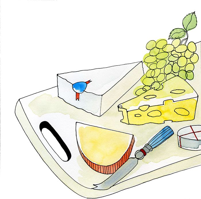 Illustration de fromage de la vallée de San Joaquin