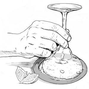 Cómo hacer un borde de sal de romero