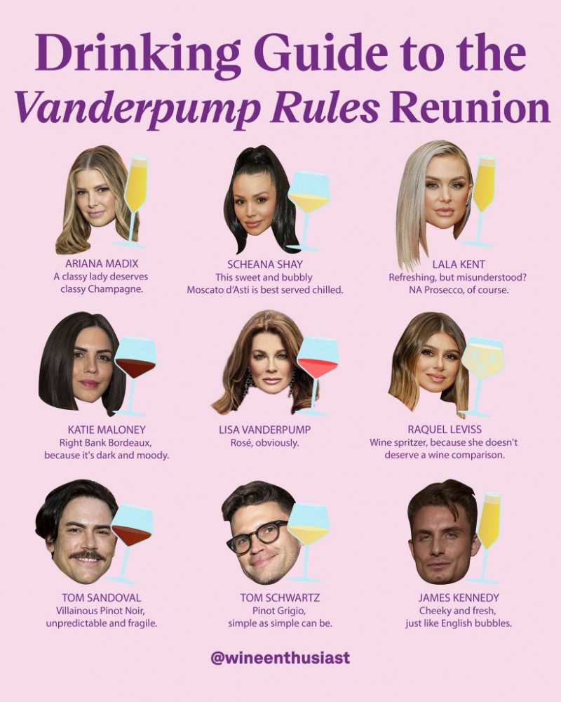   2023 Vanderpump Rules Reunion infographic