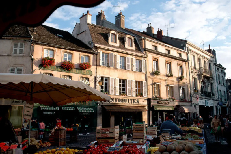 Szombati piac Beaune-ban