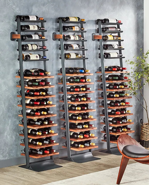 dekoracyjny stojak na wino