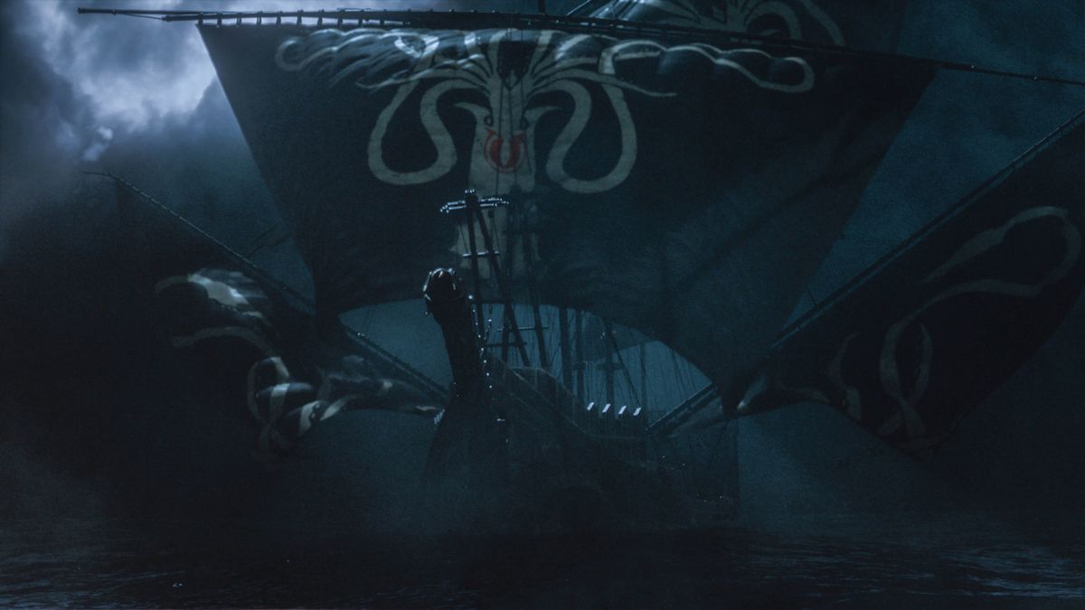 Een schip met een kracken op de zeilen, Euron Greyjoy