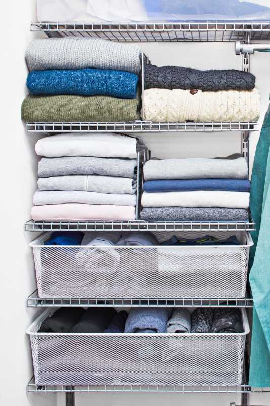 6 Ideen zur Aufbewahrung von Pullovern für Ihren Kleiderschrank, Ihre Kommode und mehr