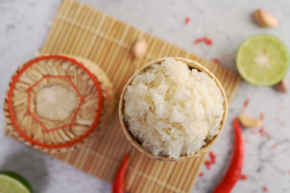 كيفية صنع الأرز اللزج