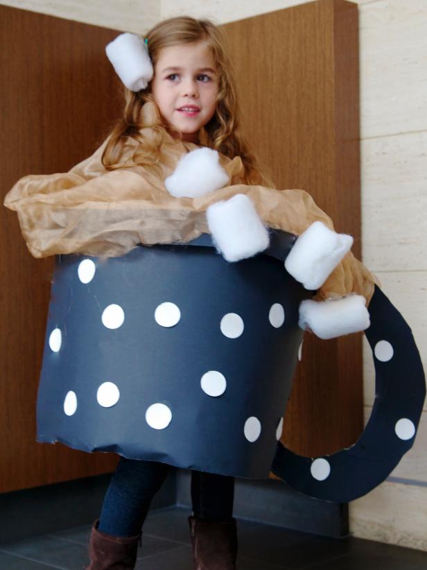 Детски костюм за Хелоуин: Чаша горещ шоколад