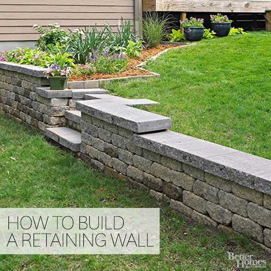 Cum să construiți un zid de sprijin pe o pantă
