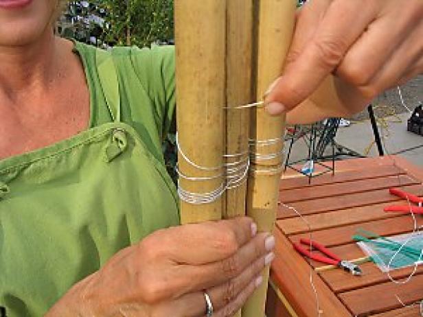 Cómo hacer un enrejado de bambú