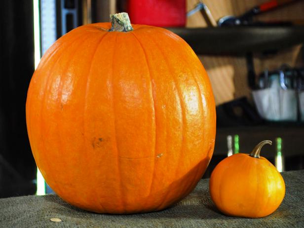 Halloween Pumpkin Carving: Suuri kurpitsa syö pientä kurpitsaa