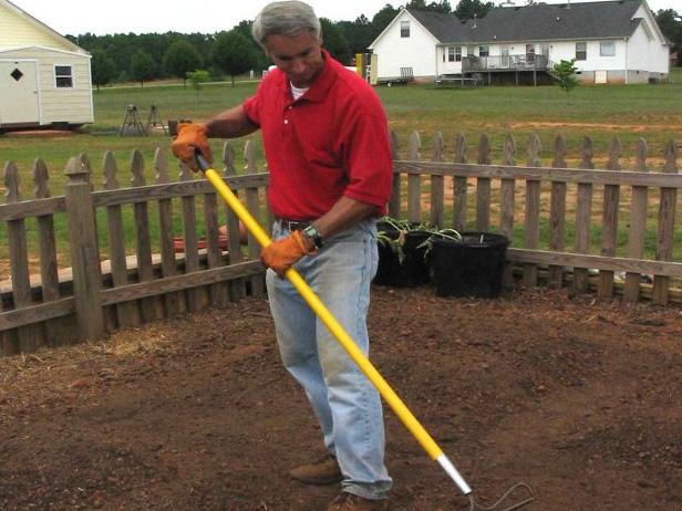 Arbejd gødning i jord, før du planter meloner