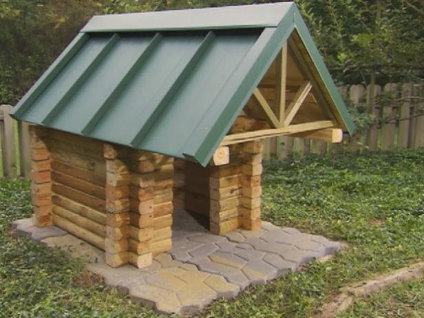 So bauen Sie eine Blockhütten-Hundehütte