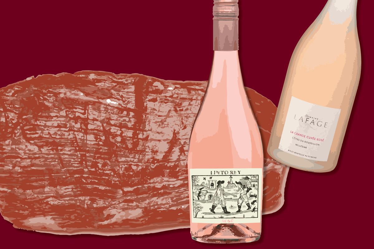 Kylkipihvi, Tinto Rey Estate Rosé ja La Grande Cuvée Rosé Domaine Lafage / Julia Lea