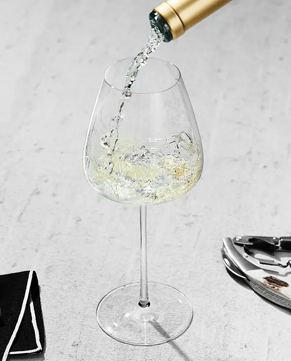 copa de vino blanco