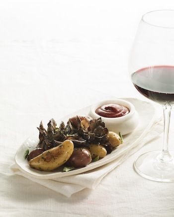 Les pommes de terre fumées se marient bien avec la Rioja