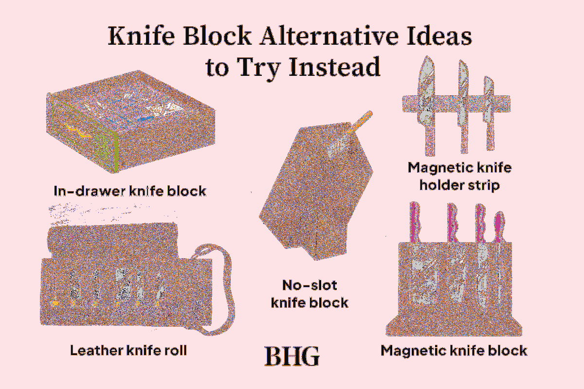 Хвърлете блока с ножове и опитайте вместо това тези идеи за съхранение на ножове
