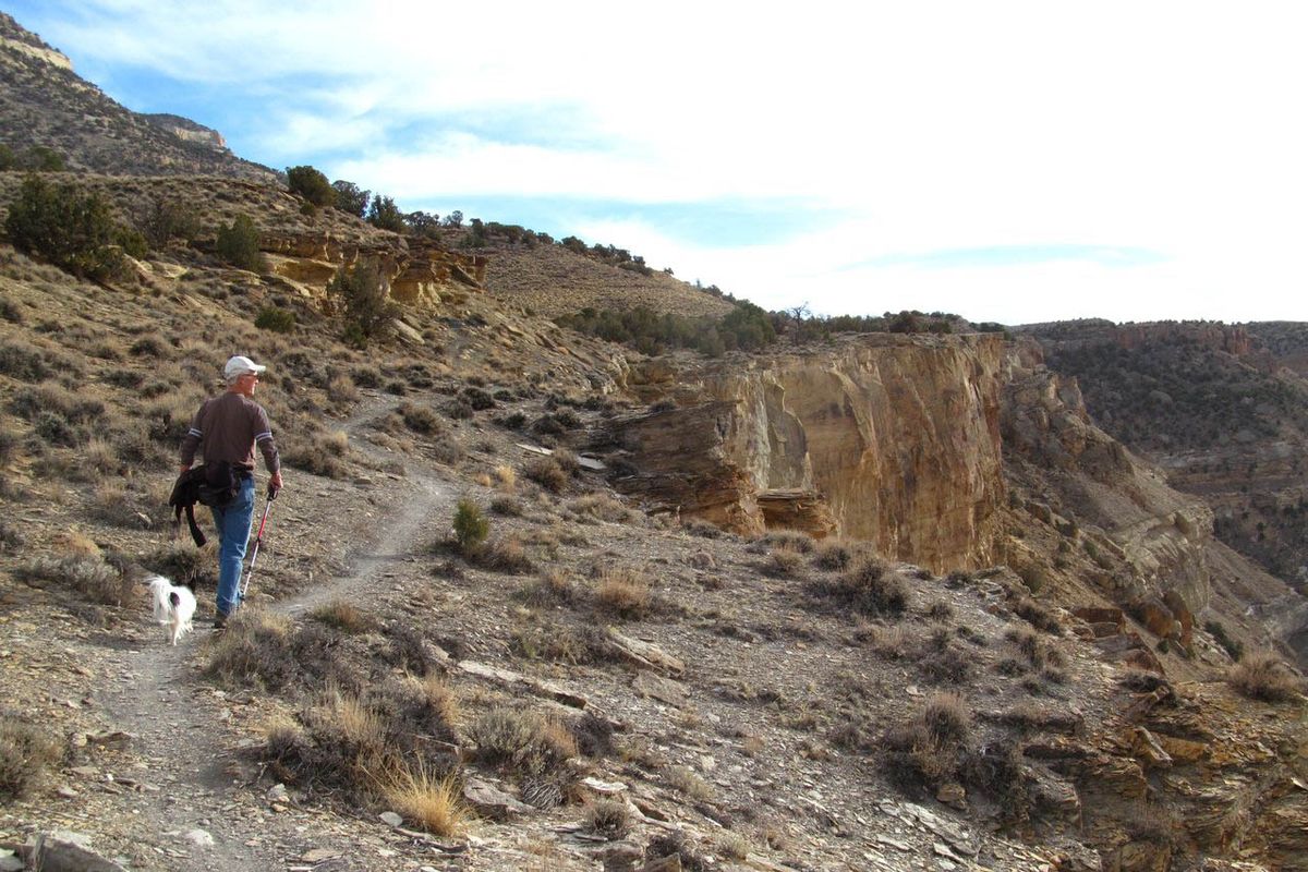 Palisade Rim Trail, Grand Valley, Colorado / Foto pieklājīgi Apmeklējiet Grand Junction