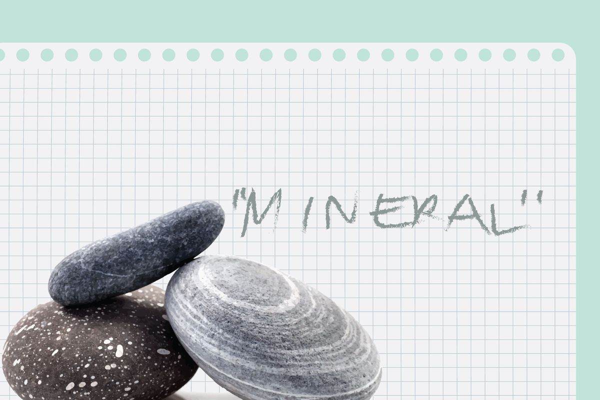 Mineral sebagai penerangan untuk arak.