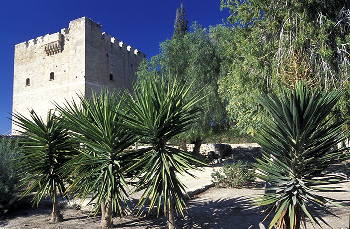 Kolossi Slot i byen Limassol på øen Cypern / Noel Manchee, Alamy