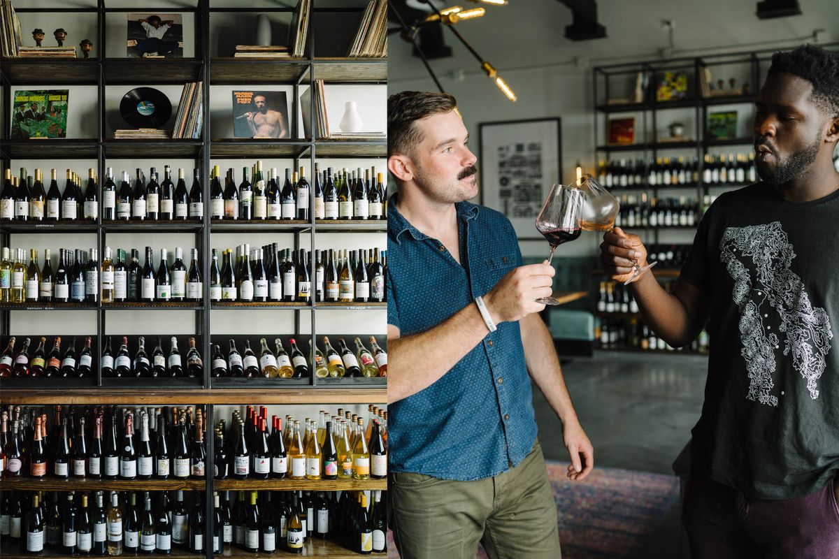 Miles White in Femi Oyediran, solastnika vinoteke Graft v Charlestonu v Južni Karolini / Foto Olivia Rae James