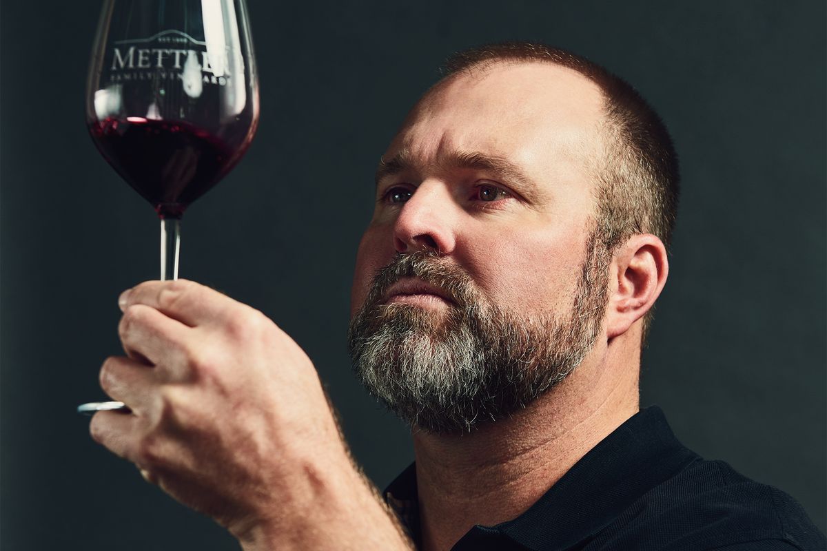 Vyno gamintojas Adamas Mettleris iš „Michael David“ vyninės ir „Mettler“ šeimos vynuogynų / Jessica Chou nuotr.